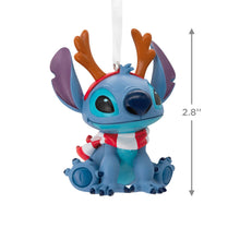 Load image into Gallery viewer, Blue cartoon character with reindeer antlers and a scarf, with a measurement label on a white background.