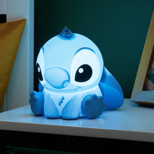 Load image into Gallery viewer, Stitch cartoon character night light on a table with a dark green wall in the background