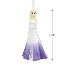 Load image into Gallery viewer, Character figurine in a white and purple dress with measurement details on a white background