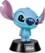 Load image into Gallery viewer, Stitch icon light Blue cartoon character on a black stand with Disney logo