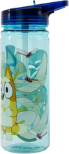 Load image into Gallery viewer, Bluey Water Bottle 580ml – Bluey & Bingo Kids Flip-Up Straw Drinks Bottle BPA Free