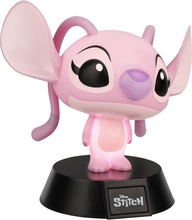 Load image into Gallery viewer, Angel Pink cartoon character figurine on a black base with Disney Stitch logo