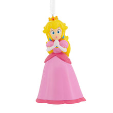 Load image into Gallery viewer, Princess Peach Decorative ornament of a character in a pink dress with a yellow crown on a white background
