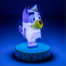 Load image into Gallery viewer, Bluey Animated character night light on a blue background