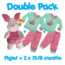 Load image into Gallery viewer, Disney Baby Gift Set – Dumbo Cotton Pyjamas & Winnie the Pooh Piglet Plush