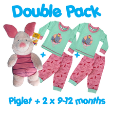 Load image into Gallery viewer, Disney Baby Gift Set – Dumbo Cotton Pyjamas & Winnie the Pooh Piglet Plush