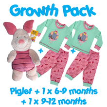 Load image into Gallery viewer, Disney Baby Gift Set – Dumbo Cotton Pyjamas & Winnie the Pooh Piglet Plush