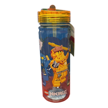 Load image into Gallery viewer, LEGO NINJAGO Water Bottle 580ml – 100% Leakproof Kids Straw Drinks Bottle – BPA Free Official