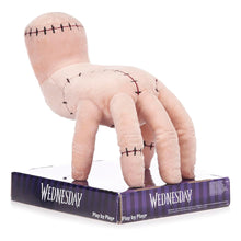 Load image into Gallery viewer, The Thing doll plush toy on a 'Wednesday' branded box with a white background