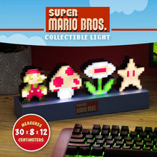 Load image into Gallery viewer, Super Mario Bros. Icons Light measures 30 x 8 x 12 cm