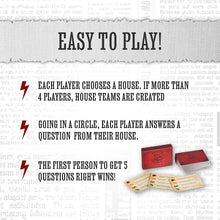 Load image into Gallery viewer, Harry Potter Hogwarts Triva Quiz Game instructions