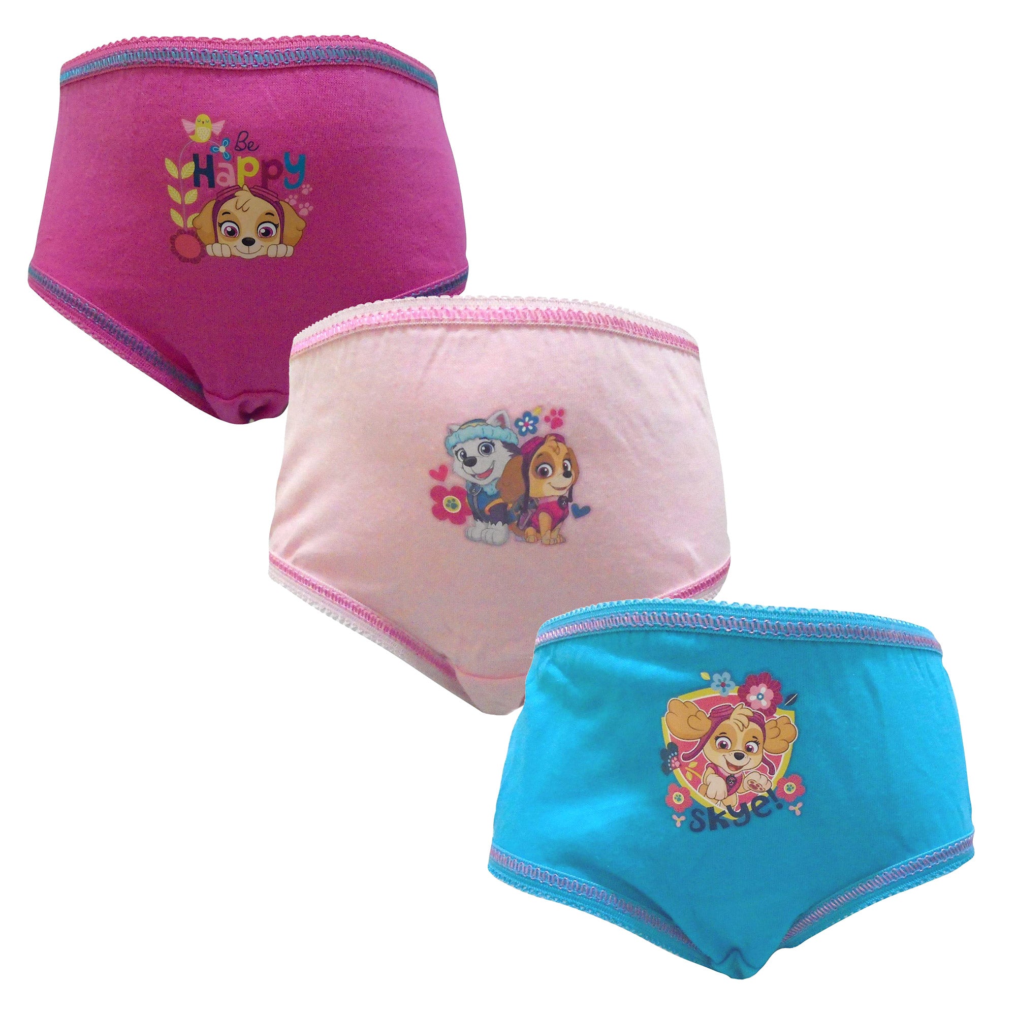 Paw Patrol Skye Girls Knickers 3 Pack Underwear 18 months to 5