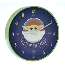 Load image into Gallery viewer, Star Wars The Mandalorian The Child Wall Clock angle view