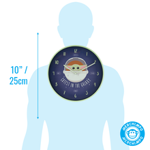 Load image into Gallery viewer, Star Wars The Mandalorian The Child Wall Clock size chart