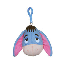 Load image into Gallery viewer, Winnie The Pooh 3 piece bag clip keyrings plush showing Eeyore
