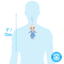 Load image into Gallery viewer, Frozen II Soft Plush Bag Clip Keyring Elsa Actual Size