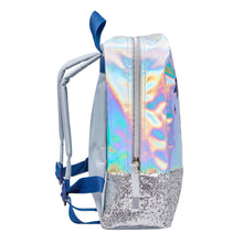 Load image into Gallery viewer, Harry Potter Silver Back Pack Bag Zip View