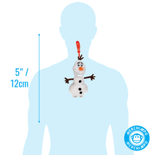 Load image into Gallery viewer, Frozen II Soft Plush Bag Clip Keyring Olaf Actual Size