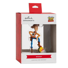 Load image into Gallery viewer, Hallmark Toy Story Woody Christmas tree ornament packaging on a white background
