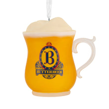 Load image into Gallery viewer, Butterbeer mug ornament with 'B' logo on a white background
