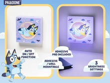 Load image into Gallery viewer, Two wall lights with a cartoon character on a blue background, featuring Paladone branding.
