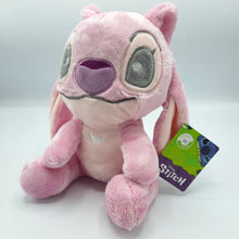 Load image into Gallery viewer, Disney Lilo &amp; Stich Angel Snuggletime  Pink plush toy with a tag on a white background
