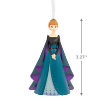 Load image into Gallery viewer, Ornament of a character in a blue dress with purple accents, hanging on a white background.
