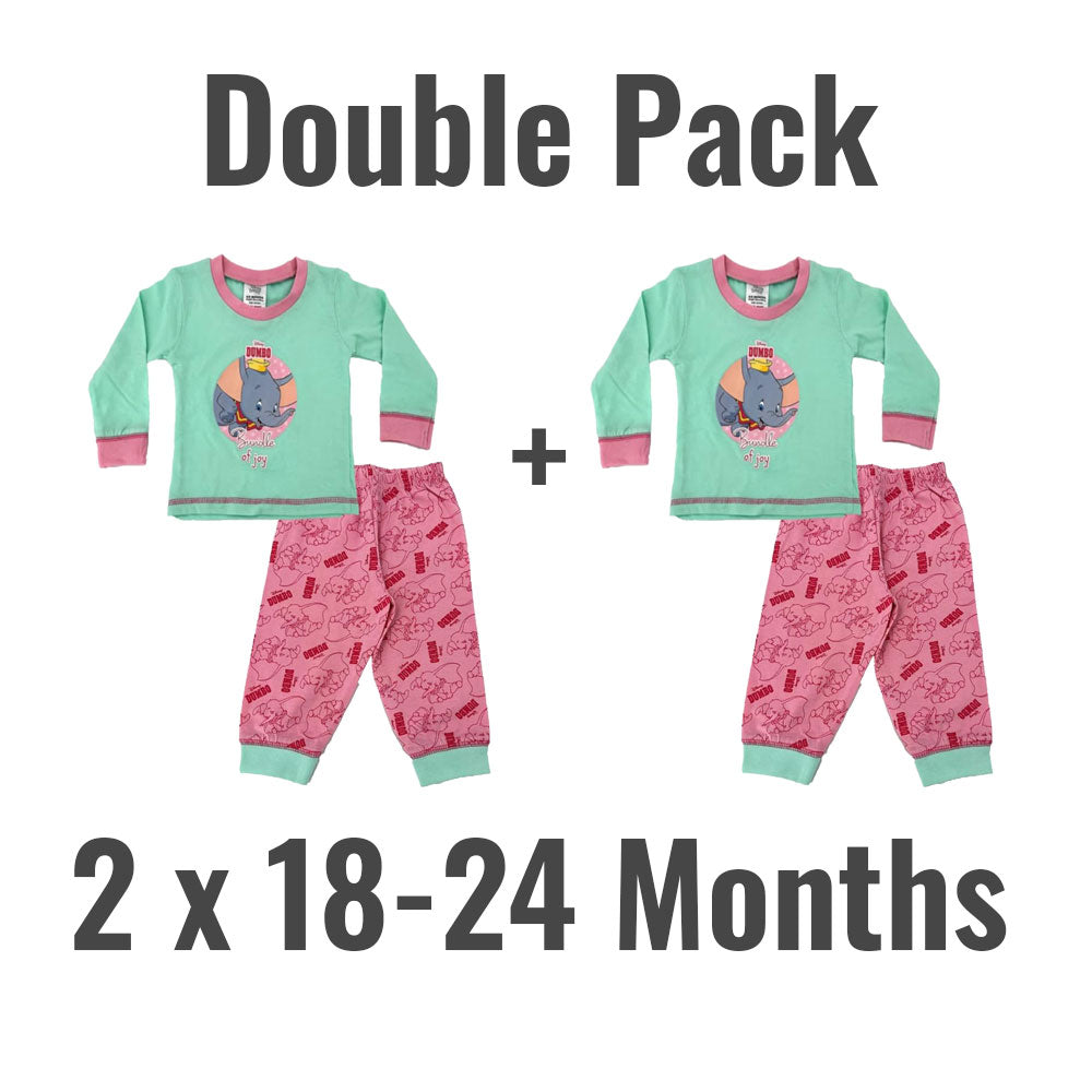 Disney Dumbo Baby Girl 2 Piece Pyjama Set - Bundle of Joy