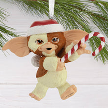 Load image into Gallery viewer, Gremlins Christmas - Gizmo The Mogwai Candy Cane Ornament

