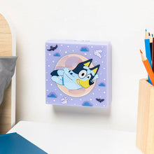 Load image into Gallery viewer, Bluey light with cartoon character on a white surface next to a pencil holder.
