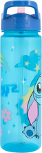 Load image into Gallery viewer, Disney Stitch Water Bottle 600ml – Kids Flip-Up Straw Drinks Bottle BPA Free – Official Disney
