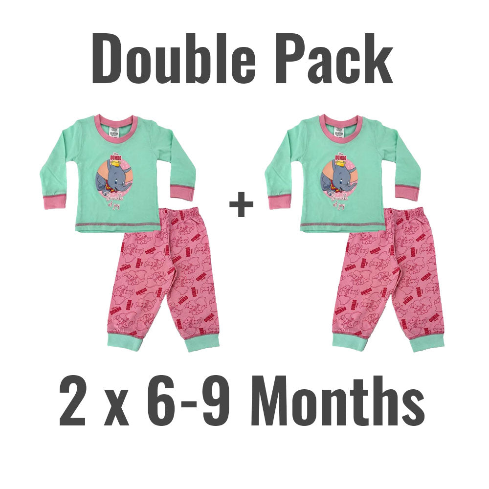 Disney Dumbo Baby Girl 2 Piece Pyjama Set - Bundle of Joy