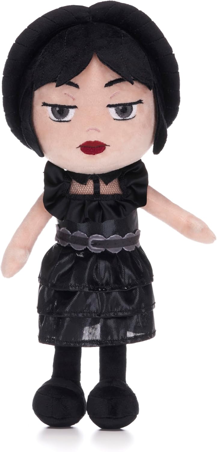 Wednesday Addams black prom dress doll plush soft toy