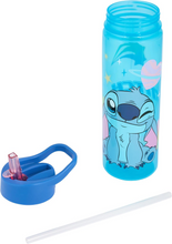 Load image into Gallery viewer, Disney Stitch Water Bottle 600ml – Kids Flip-Up Straw Drinks Bottle BPA Free – Official Disney

