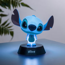 Load image into Gallery viewer, Blue character figurine on a stand with 'Disney Stitch' branding against a neutral background
