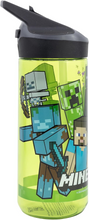 Load image into Gallery viewer, Minecraft Water Bottle 580ml – 100% Leakproof Kids Straw Drinks Bottle – BPA Free Official Minecraft
