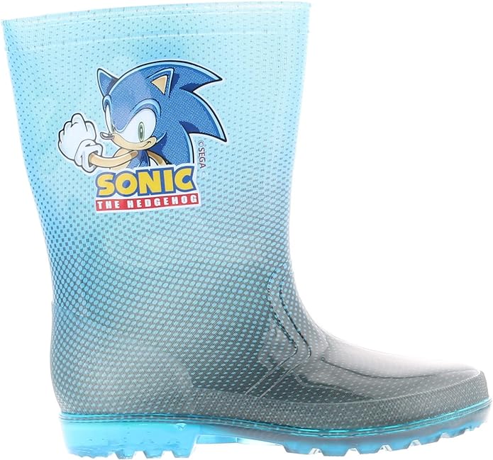 Sonic The Hedgehog Kids Non-Slip Blue Wellies