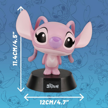 Load image into Gallery viewer, Angel Pink cartoon character figure with measurements on a blue background
