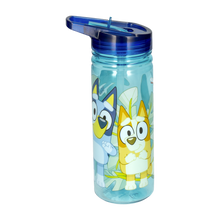 Load image into Gallery viewer, Bluey Water Bottle 580ml – Bluey &amp; Bingo Kids Flip-Up Straw Drinks Bottle BPA Free
