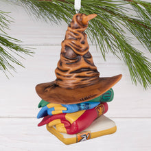 Load image into Gallery viewer, Collectable Harry Potter™ Sorting Hat and Robes Ornament
