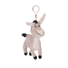 Load image into Gallery viewer, Shrek Plush Bag Clips Set of 4 – Shrek, Donkey, Puss in Boots &amp; Gingy 12.5cm Character Keyring Clips
