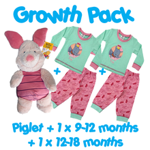 Load image into Gallery viewer, Disney Baby Gift Set – Dumbo Cotton Pyjamas &amp; Winnie the Pooh Piglet Plush
