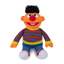 Load image into Gallery viewer, Sesame Street Ernie  Plush toy of a character with a striped shirt on a white background Sitting
