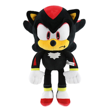 Load image into Gallery viewer, Sonic Friends Shadow  Plush toy of a character with black, red, and yellow colors on a white background
