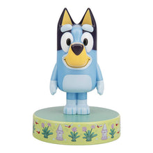 Load image into Gallery viewer, Bluey cartoon character figurine on a decorative base with garden design

