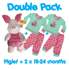 Load image into Gallery viewer, Disney Baby Gift Set – Dumbo Cotton Pyjamas &amp; Winnie the Pooh Piglet Plush
