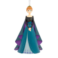 Load image into Gallery viewer, Decorative figurine of a princess in a blue gown with a purple cape on a white background
