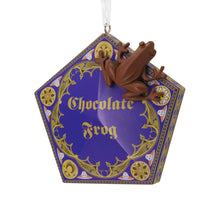 Load image into Gallery viewer, Decorative ornament resembling a chocolate frog in a packaging box on a white background

