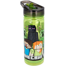 Load image into Gallery viewer, Minecraft Water Bottle 580ml – 100% Leakproof Kids Straw Drinks Bottle – BPA Free Official Minecraft

