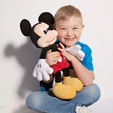 Load image into Gallery viewer, Boy holding Mickey Mouse Classic Disney Soft Plush Toy 
